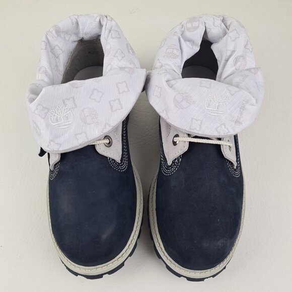 Timberland Script Roll Top Boots Little Kids Navy - Picture 3 of 12